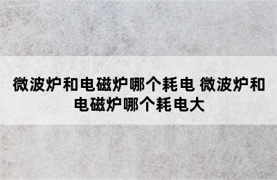 微波炉和电磁炉哪个耗电 微波炉和电磁炉哪个耗电大